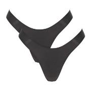 Sloggi Trosor 2P ZERO Feel 2 0 Tiny Tanga C2P Svart X-Small Dam