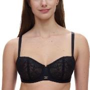 Chantelle BH Origins Lace Unlined Demi Bra Svart nylon D 90 Dam