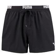 Puma Badbyxor Logo Short Length Swim Shorts Svart polyester X-Small He...