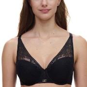 Chantelle BH Origins Lace Lightweight Plunge Bra Svart nylon D 70 Dam
