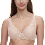 Chantelle BH Origins Lace Lightweight Plunge Bra Beige nylon G 70 Dam