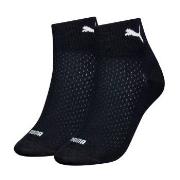 Puma Strumpor 2P Women Quarter Socks Svart Strl 35/38 Dam
