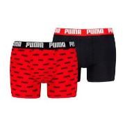 Puma Kalsonger 2P Everyday Aop Boxer Röd/svart bomull Large Herr