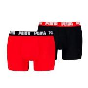 Puma Kalsonger 2P Men Everyday Basic Boxer Röd/svart bomull Small Herr