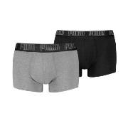 Puma Kalsonger 2P Men Everyday Trunks Grå bomull Small Herr