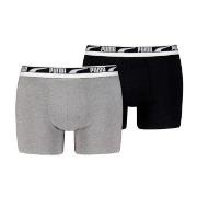 Puma Kalsonger 2P Men Multi Logo Boxer Svart/Vit bomull Large Herr