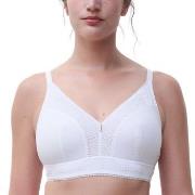 Chantelle BH EasyFeel Wirefree Support Bra Vit nylon D 85 Dam