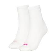Puma Strumpor 2P Women Heart Logo Short Crew Socks Vit/Rosa Strl 35/38...