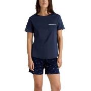 Calida Sweet Dreams Short Pyjamas Marin bomull Medium Dam