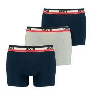 Levis Kalsonger 3P Logo Boxer Brief Flerfärgad bomull Small Herr