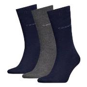 Calvin Klein Strumpor 3P Men Classic Socks Marin/Grå One Size Herr