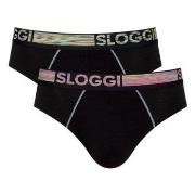Sloggi Kalsonger 2P Men GO ABC Natural Midi Briefs Svart bomull Large ...