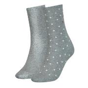 Tommy Hilfiger Strumpor 2P Women Dot Sock Grå Strl 35/38 Dam