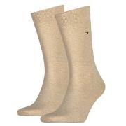 Tommy Hilfiger Strumpor 2P Men Classic Sock Beige One Size Herr