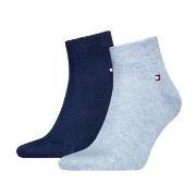 Tommy Hilfiger Strumpor 2P Men Quarter Sock Blå/Ljusblå Strl 39/42 Her...