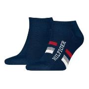 Tommy Hilfiger Strumpor 2P Men Tab Sneaker Socks Marin Strl 39/42 Herr