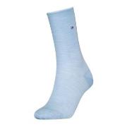 Tommy Hlfiger Women Roll Top Wool Socks Strumpor Ljusblå Strl 39/42 Da...