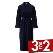 Damella Velour Cosy Robe Marin X-Large Dam