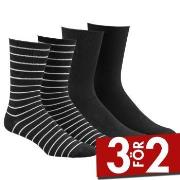 Damella Strumpor 2P Bamboo Socks Svart Strl 43/46 Dam