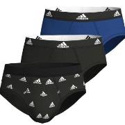 adidas Kalsonger 3P Active Flex Cotton Brief CL1 Svart/Blå bomull X-La...