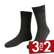 Amanda Christensen Strumpor Grade Wide Rib Ankle Socks Oliv Strl 47/50
