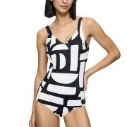 Triumph Summer Allure Wired Swimsuit Svart/Vit D 38 Dam