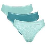 Sloggi Trosor 3P GO Crush High Leg Briefs Blå/Turkos bomull X-Small Da...