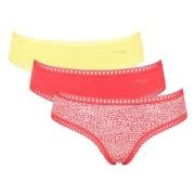 Sloggi Trosor 3P GO Crush Hipster Briefs Rosa/Gul bomull X-Large Dam
