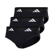 adidas Kalsonger 3P Active Flex Cotton Brief Svart bomull X-Large Herr