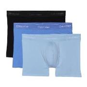 Calvin Klein Kalsonger 3P Icon Cotton Trunks Svart/Blå bomull Small He...