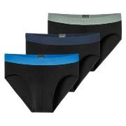 Schiesser Kalsonger 3P 95-5 Multipacks Rio-Slip Svart/Blå bomull 3XL H...