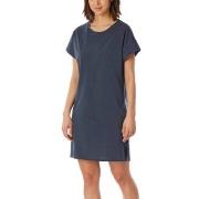 Schiesser Casual Nightwear Short Sleepshirt Mörkgrå bomull 46 Dam