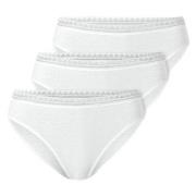 Schiesser Trosor 3P Modern Lace Rio Briefs Vit bomull 40 Dam