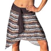 Wiki Puerto Rico Skirt Dress Brun mönstrad nylon X-Large Dam