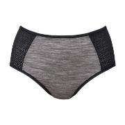 Anita Trosor Sports High Waist Panty Plus Grå/Svart 38 Dam
