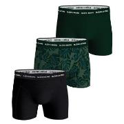 Björn Borg Kalsonger 3P Essential Shorts Svart/Grön bomull Medium Herr