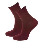 Trofe Bamboo Loose Socks Strumpor Vinröd Strl 39/42 Dam