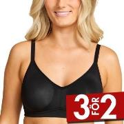 Damella BH Carla Soft Bra Svart polyester B 90 Dam