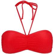 Damella Olivia Textured Padded Bikini Bra Röd nylon 40 Dam