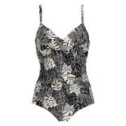 Damella Tara Swimsuit Pattern Svart Mönster 40 Dam