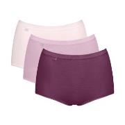Sloggi Trosor 3P Basic Plus Maxi Colored Ljusrosa bomull 40 Dam