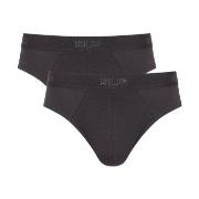 Sloggi Kalsonger 2P SLG Base Midi Briefs Svart bomull Large Herr
