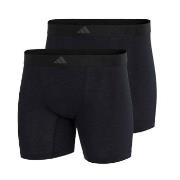 adidas Kalsonger 2P Active Flex Cotton Ergonomic Boxer Brief Svart bom...