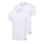 adidas 2P V-Neck Active Flex Cotton T-Shirt Vit bomull XX-Large Herr