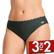 Damella Emily Wavy Bikini Brief Mörkgrön 46 Dam