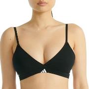adidas BH Sport Active 3 Stripes Triangle Bralette Svart bomull Large ...