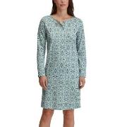 Calida Ornament Nights Long Sleeve Nightdress Blå Mönstrad bomull X-Sm...