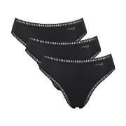 Sloggi Trosor 3P GO Crush High Leg Briefs Svart bomull Medium Dam