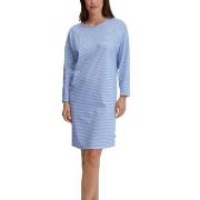 Calida Lovely Nights Long Sleeve Nightdress Ljusblå bomull Large Dam
