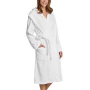 Schiesser Essentials Bathrobe With Hood Vit bomull Large Dam